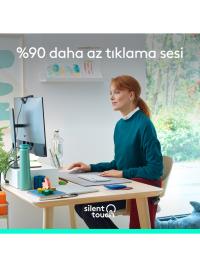 LOGITECH Signature M650 Küçük ve Orta Boy Sağ El Için Sessiz Kablosuz Mouse - Beyaz 910-006255